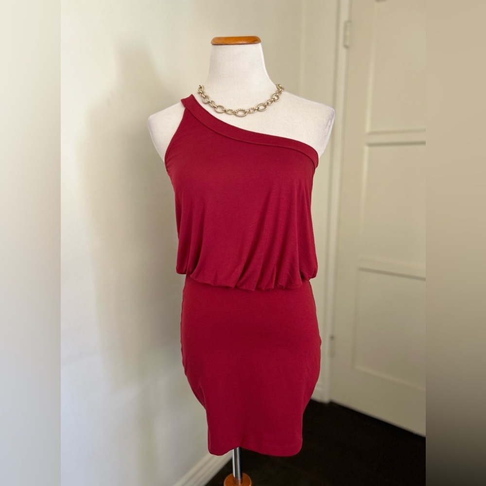 Zinzane NWOT Size P (XS) Stretchy One Shoulder Mini Dress
